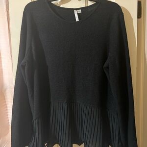 LC Lauren Conrad Black Knit Top